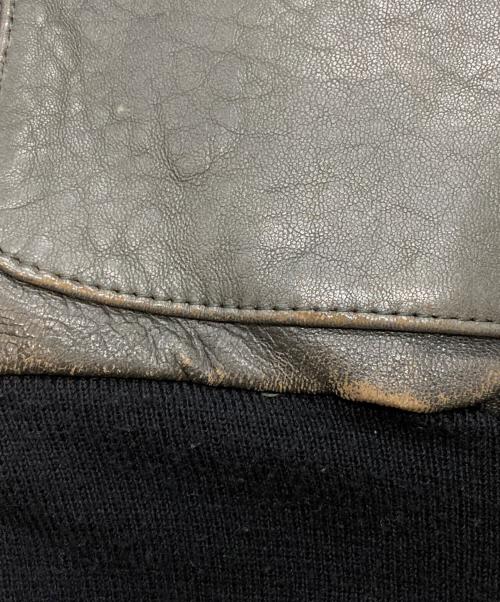 AVIREX（アヴィレックス）AVIREX (アヴィレックス) TYPEA-2レザーフライトジャケット グレー サイズ:Sの古着・服飾アイテム