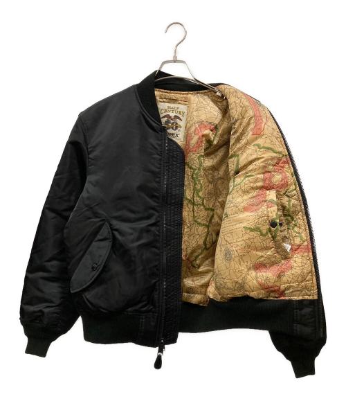 AVIREX（アヴィレックス）AVIREX (アヴィレックス) 50周年モデル MA-1ジャケット ブラック サイズ:Ⅼの古着・服飾アイテム