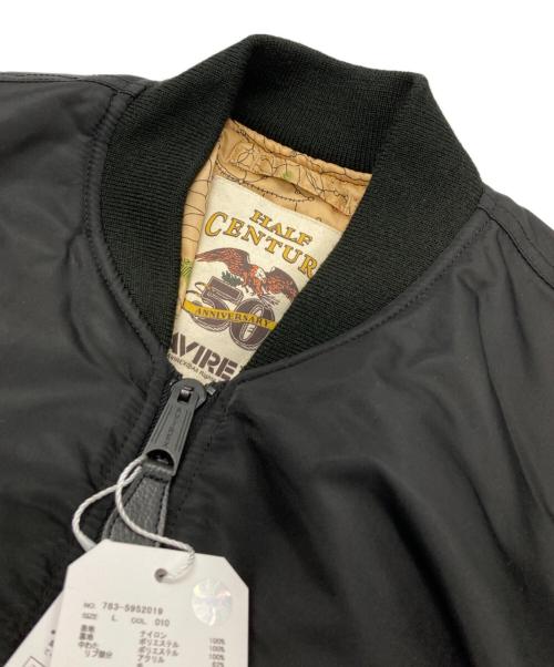 AVIREX（アヴィレックス）AVIREX (アヴィレックス) 50周年モデル MA-1ジャケット ブラック サイズ:Ⅼの古着・服飾アイテム