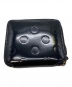 COMME des GARCONSコムデギャルソン）の古着「POLKA DOTS EMBOSSED WALLET」｜ブラック