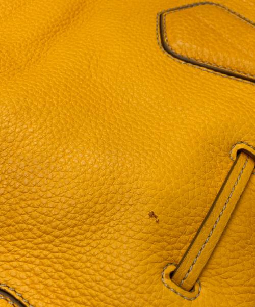 TOD'S（トッズ）TOD'S (トッズ) レザートートバッグ イエローの古着・服飾アイテム