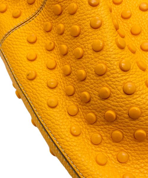 TOD'S（トッズ）TOD'S (トッズ) レザートートバッグ イエローの古着・服飾アイテム