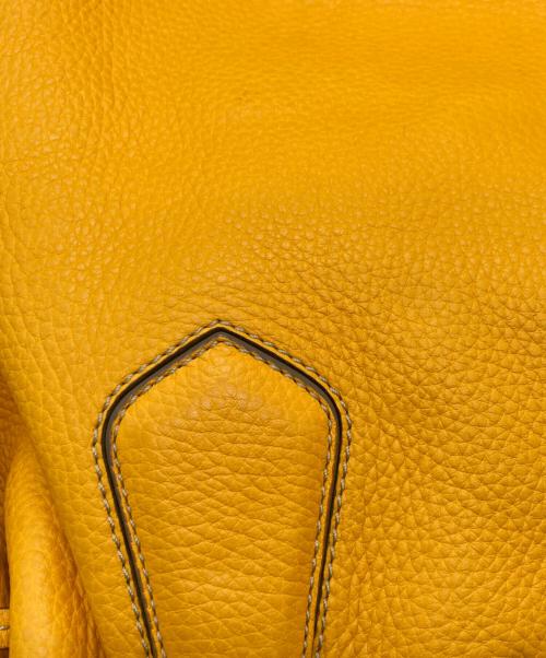 TOD'S（トッズ）TOD'S (トッズ) レザートートバッグ イエローの古着・服飾アイテム