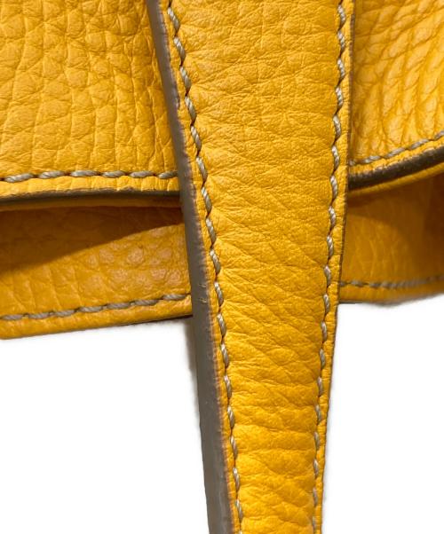 TOD'S（トッズ）TOD'S (トッズ) レザートートバッグ イエローの古着・服飾アイテム