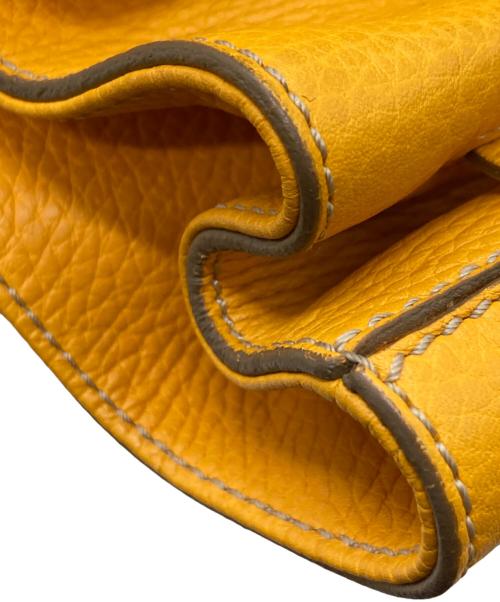 TOD'S（トッズ）TOD'S (トッズ) レザートートバッグ イエローの古着・服飾アイテム