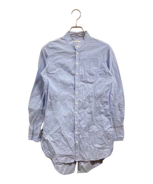 ARTS&SCIENCE（アーツアンドサイエンス）ARTS&SCIENCE (アーツアンドサイエンス) バンドカラーシャツ ブルー サイズ:1の古着・服飾アイテム