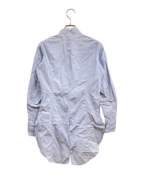 ARTS&SCIENCE（アーツアンドサイエンス）ARTS&SCIENCE (アーツアンドサイエンス) バンドカラーシャツ ブルー サイズ:1の古着・服飾アイテム