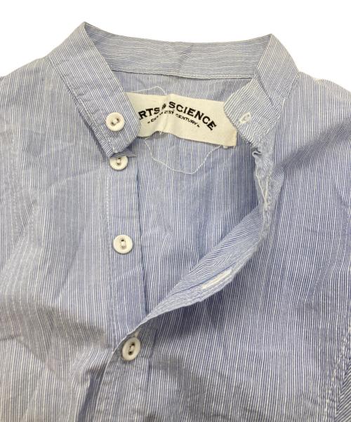 ARTS&SCIENCE（アーツアンドサイエンス）ARTS&SCIENCE (アーツアンドサイエンス) バンドカラーシャツ ブルー サイズ:1の古着・服飾アイテム