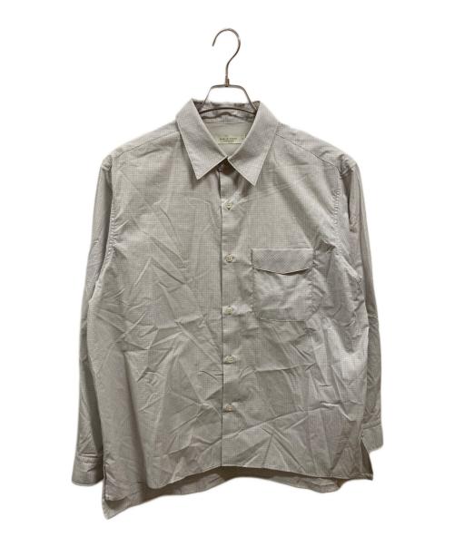 PUBLIC TOKYO（パブリックトウキョウ）PUBLIC TOKYO (パブリックトウキョウ) ファインチェックリラックスシャツ ホワイト サイズ:01の古着・服飾アイテム