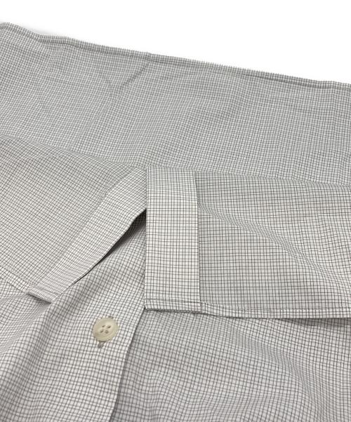 PUBLIC TOKYO（パブリックトウキョウ）PUBLIC TOKYO (パブリックトウキョウ) ファインチェックリラックスシャツ ホワイト サイズ:01の古着・服飾アイテム