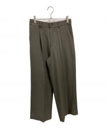 PUBLIC TOKYO（パブリックトウキョウ）の古着「GRツイルエバークリースストレートスラックス」｜ブラウン