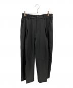 PUBLIC TOKYOパブリックトウキョウ）の古着「TRIXIONウーリーバレルスラックス」｜ブラック