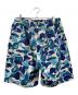 A BATHING APE (アベイシングエイプ) Camo Shark Sweat Shorts ホワイト×ブルー サイズ:XL：10000円
