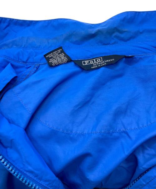 POLO RALPH LAUREN（ポロ・ラルフローレン）POLO RALPH LAUREN (ポロ・ラルフローレン) ナイロンジャケット ブルー サイズ:Lの古着・服飾アイテム