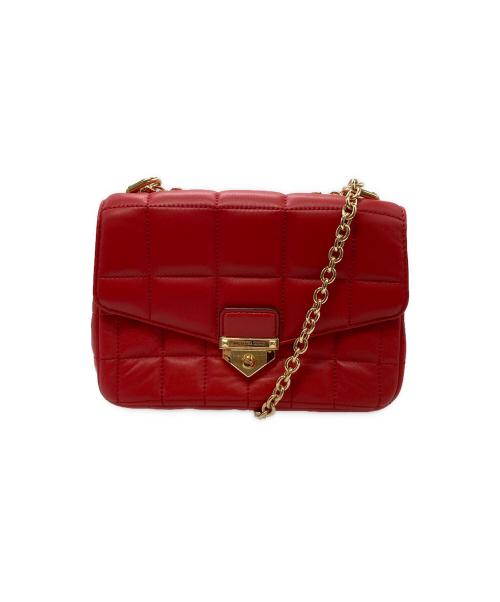 MICHAEL KORS（マイケル・コース）MICHAEL KORS (マイケル・コース) チェーンショルダーバッグ レッドの古着・服飾アイテム