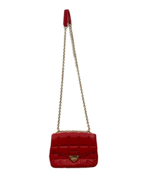 MICHAEL KORS（マイケル・コース）MICHAEL KORS (マイケル・コース) チェーンショルダーバッグ レッドの古着・服飾アイテム