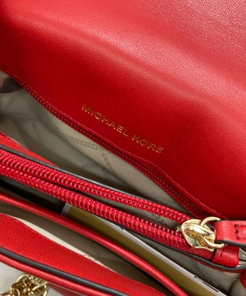 MICHAEL KORS（マイケル・コース）MICHAEL KORS (マイケル・コース) チェーンショルダーバッグ レッドの古着・服飾アイテム