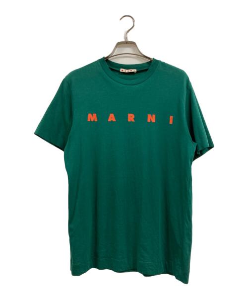 MARNI（マルニ）MARNI (マルニ) ロゴTプリントシャツ グリーン サイズ:14の古着・服飾アイテム
