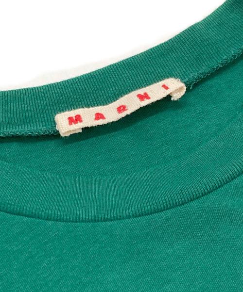 MARNI（マルニ）MARNI (マルニ) ロゴTプリントシャツ グリーン サイズ:14の古着・服飾アイテム