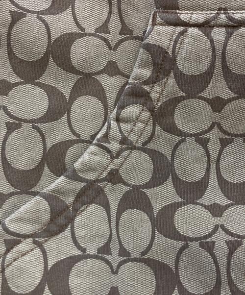 COACH（コーチ）COACH (コーチ) シグネチャーロゴプリントパーカー ベージュ サイズ:不明の古着・服飾アイテム