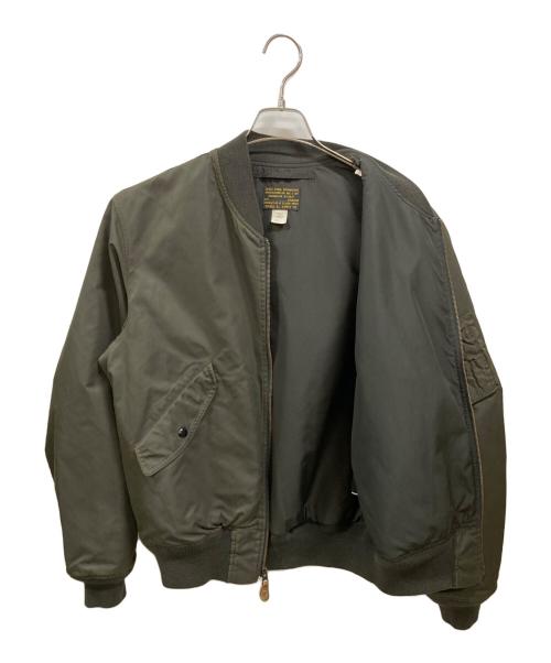 RRL（ダブルアールエル）RRL (ダブルアールエル) Flight Jacket グレー サイズ:Ｍの古着・服飾アイテム