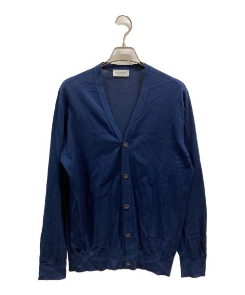 JOHN SMEDLEY（ジョンスメドレー）JOHN SMEDLEY (ジョンスメドレー) コットンニットカーディガン ネイビー サイズ:Mの古着・服飾アイテム