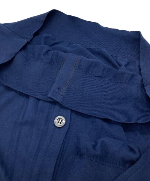 JOHN SMEDLEY（ジョンスメドレー）JOHN SMEDLEY (ジョンスメドレー) コットンニットカーディガン ネイビー サイズ:Mの古着・服飾アイテム