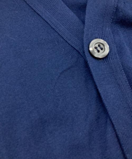 JOHN SMEDLEY（ジョンスメドレー）JOHN SMEDLEY (ジョンスメドレー) コットンニットカーディガン ネイビー サイズ:Mの古着・服飾アイテム