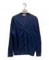 JOHN SMEDLEY（ジョンスメドレー）の古着「コットンニットカーディガン」｜ネイビー