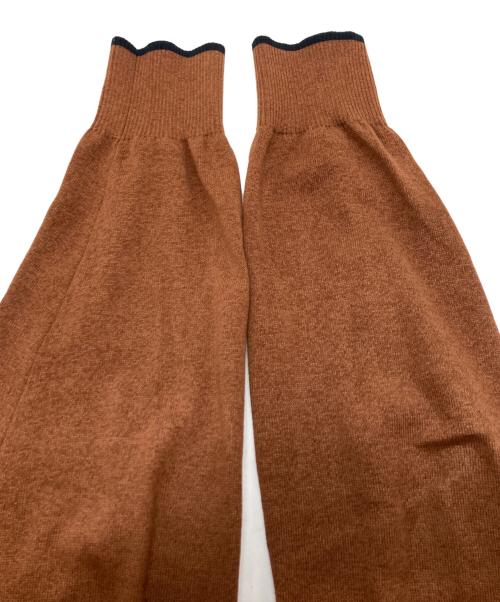 RIVORA（リヴォラ）RIVORA (リヴォラ) Cotton Paper Line Cardigan ブラウン サイズ:Ｍの古着・服飾アイテム