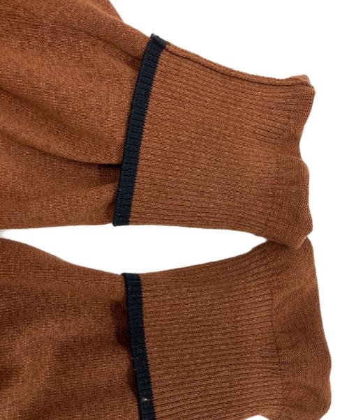 RIVORA（リヴォラ）RIVORA (リヴォラ) Cotton Paper Line Cardigan ブラウン サイズ:Ｍの古着・服飾アイテム