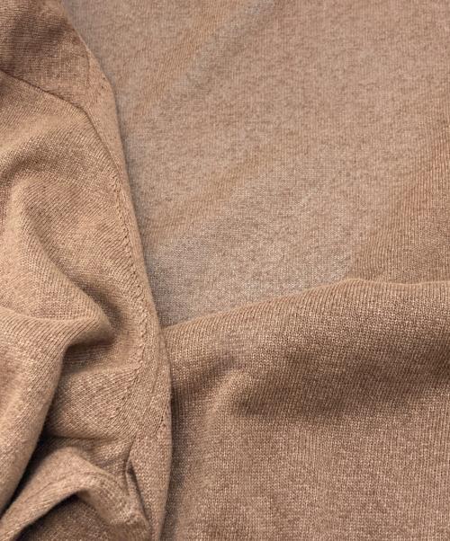 RIVORA（リヴォラ）RIVORA (リヴォラ) Cotton Paper Line Cardigan ブラウン サイズ:Ｍの古着・服飾アイテム