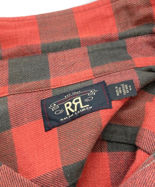 RRL（ダブルアールエル）RRL (ダブルアールエル) フランネルシャツ レッド×ブラック サイズ:Sの古着・服飾アイテム