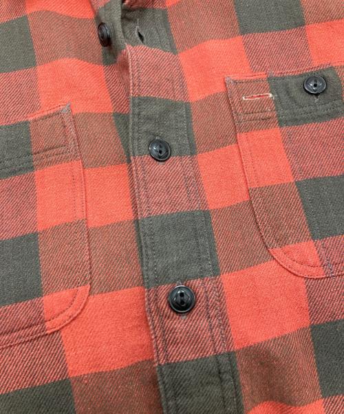 RRL（ダブルアールエル）RRL (ダブルアールエル) フランネルシャツ レッド×ブラック サイズ:Sの古着・服飾アイテム