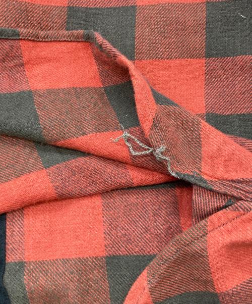 RRL（ダブルアールエル）RRL (ダブルアールエル) フランネルシャツ レッド×ブラック サイズ:Sの古着・服飾アイテム