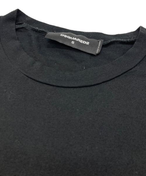 DSQUARED2（ディースクエアード）DSQUARED2 (ディースクエアード) ロゴTシャツ ブラック サイズ:Sの古着・服飾アイテム