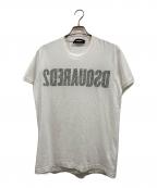 DSQUARED2ディースクエアード）の古着「ロゴTシャツ」｜ホワイト