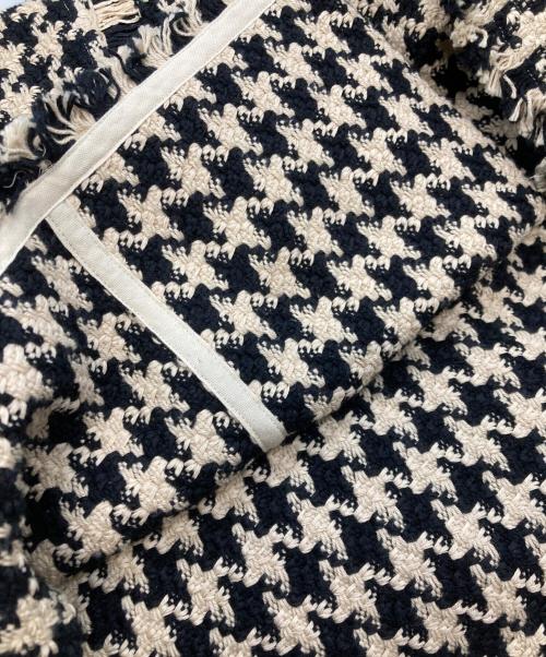 FRAMeWORK（フレームワーク）FRAMeWORK (フレームワーク) コットンツイードフリンジプルオーバー アイボリー×ブラック サイズ:Freeの古着・服飾アイテム