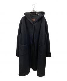 Hysteric Glamour（ヒステリックグラマー）の古着「SKULL 13 pt フーデッドガウンCO」｜ブラック