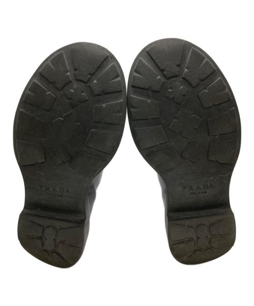 PRADA（プラダ）PRADA (プラダ) ダイアパソン/オペークブラッシュドレザーシューズ ブラック サイズ:6の古着・服飾アイテム