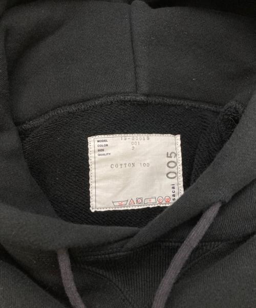 sacai（サカイ）sacai (サカイ) Bar Italia Hoodie ブラック サイズ:2の古着・服飾アイテム