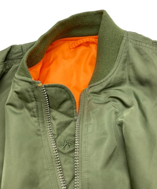 ALPHA（アルファ）ALPHA (アルファ) MA-1ジャケット オリーブ サイズ:Lの古着・服飾アイテム