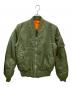 ALPHA（アルファ）の古着「MA-1ジャケット」｜オリーブ