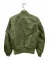 ALPHA (アルファ) MA-1ジャケット オリーブ サイズ:L：15000円