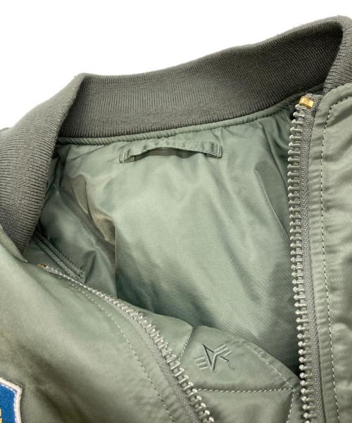 ALPHA（アルファ）ALPHA (アルファ) MA-1ジャケット オリーブ サイズ:Lの古着・服飾アイテム
