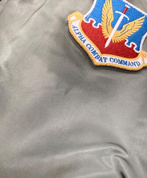 ALPHA（アルファ）ALPHA (アルファ) MA-1ジャケット オリーブ サイズ:Lの古着・服飾アイテム