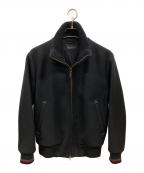 GUCCIグッチ）の古着「ジップアップウールブルゾン」｜ブラック