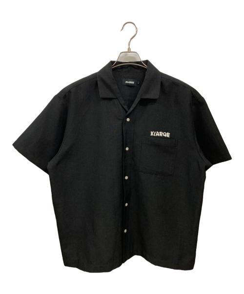 X-LARGE（エクストララージ）X-LARGE (エクストララージ) DRAWING OG S/S WORK SHIRT ブラック サイズ:Lの古着・服飾アイテム