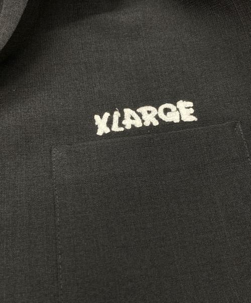 X-LARGE（エクストララージ）X-LARGE (エクストララージ) DRAWING OG S/S WORK SHIRT ブラック サイズ:Lの古着・服飾アイテム