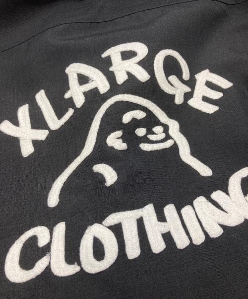X-LARGE（エクストララージ）X-LARGE (エクストララージ) DRAWING OG S/S WORK SHIRT ブラック サイズ:Lの古着・服飾アイテム